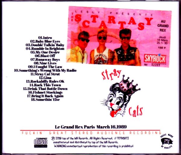 Stray Cats/France 1989 - Image 2