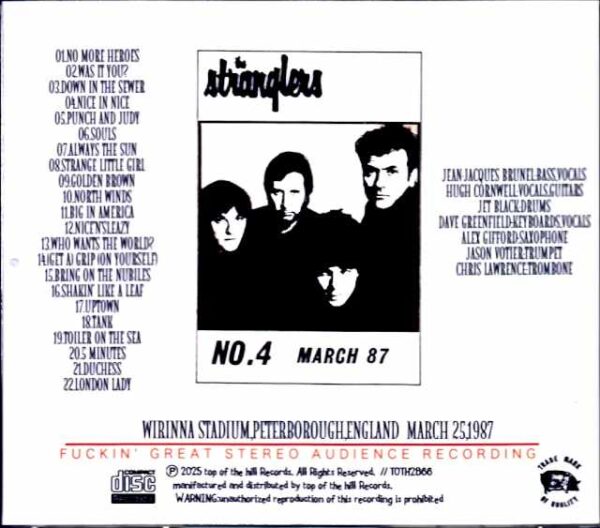 Stranglers/England,UK 03.25.1987 - Image 2
