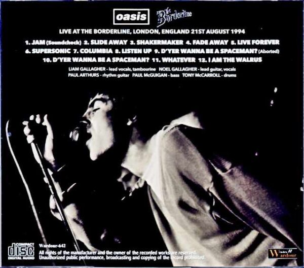Oasis/England,UK 1994 Upgrade