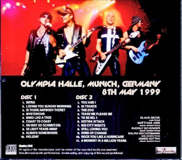 Scorpions/Germany 1999 Complete - Image 2