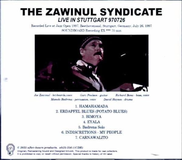 Zawinul Syndicate/Germany 1997 Complete - Image 2