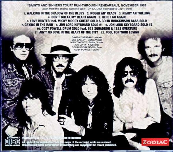 Whitesnake/Studio Rehearsals 1982 Upgrade - Image 2