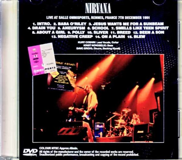 Nirvana/France 1991 Jewel Version - Image 2