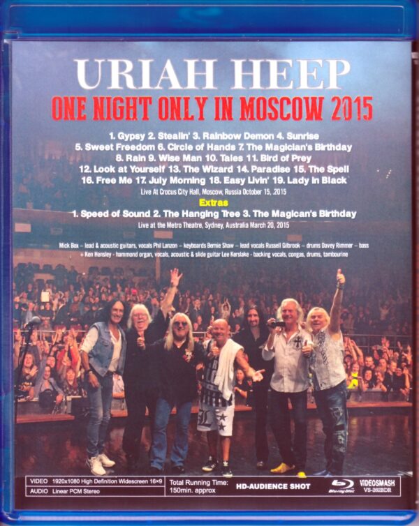 Uriah Heep/Russia 2015 & more Blu-Ray Ver. - Image 2