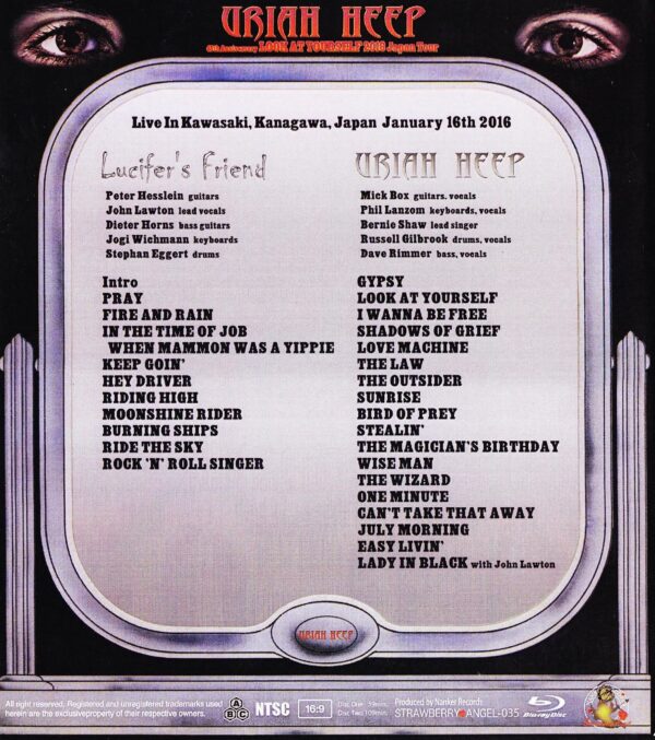 Uriah Heep/Kanagawa,Japan 1.16.2016 Blu-Ray Version - Image 2