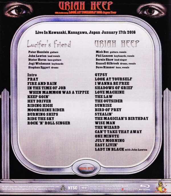 Uriah Heep/Kanagawa,Japan 1.17.2016 Blu-Ray Version - Image 2