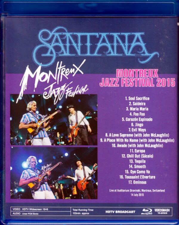 Santana, John McLaughlin/Switerland 2015 Blu-Ray Version - Image 2