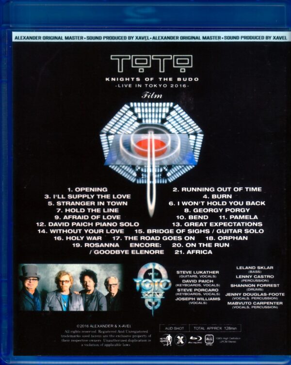 Toto/Tokyo,Japan 2016 Blu-Ray Version - Image 2