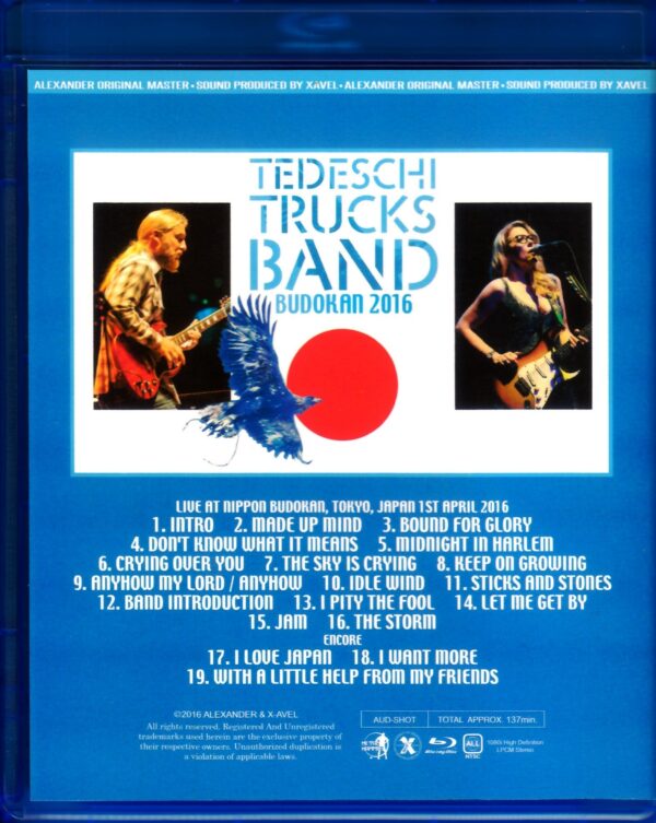 Tedeschi Trucks Band/Tokyo,Japan 2016 Blu-Ray Version - Image 2