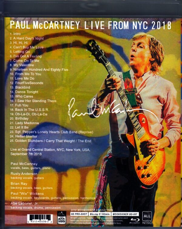 Paul McCartney/NY,USA 2018 Blu-Ray Ver. - Image 2