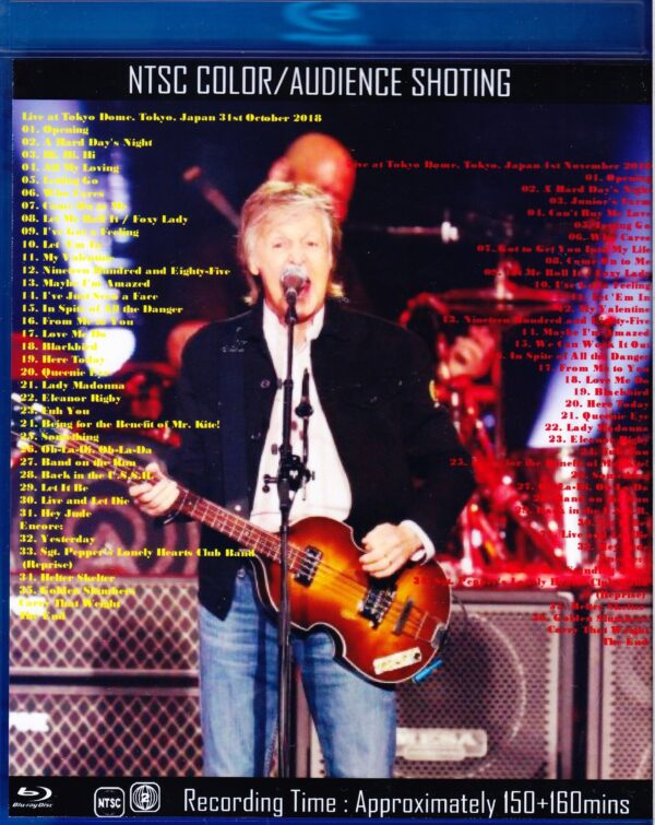 Paul McCartney/Tokyo,Japan 10.31 & 11.1.2018 Blu-Ray Ver. - Image 2