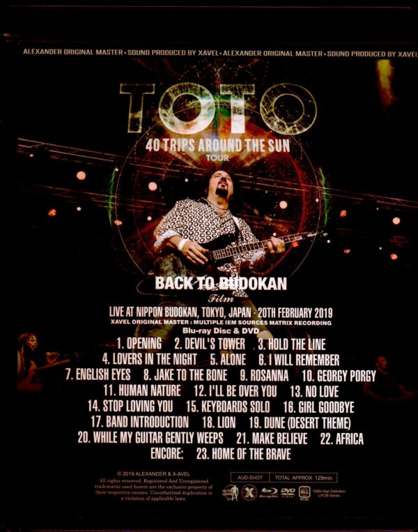 Toto/Tokyo,Japan 2019 Blu-Ray & DVD Ver. - Image 2