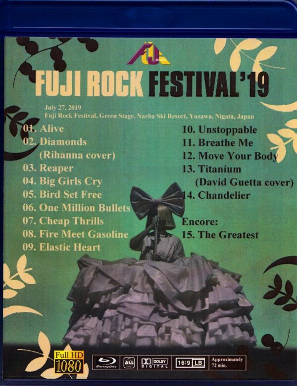 Sia/Niigata,Japan 2019 Blu-Ray Ver. - Image 2
