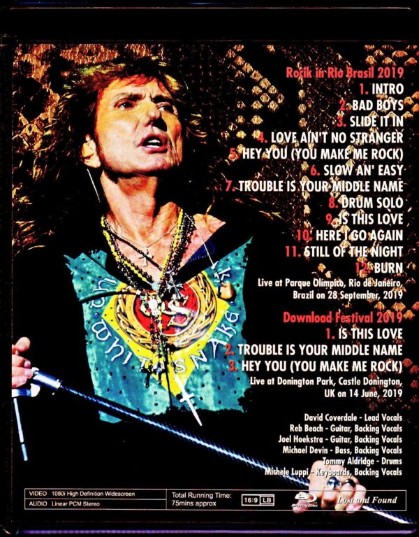Whitesnake/Brazil 2019 & more Blu-Ray Ver. - Image 2
