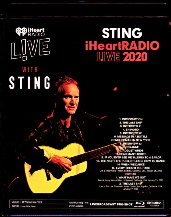 Sting/CA,USA 2020 & more Blu-Ray Version - Image 2