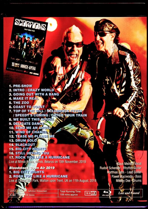 Scorpions/Belarus 2019 & more Blu-Ray Version - Image 2