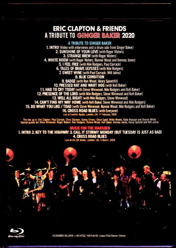 Various Artists Eric Clapton,Steve Winwood,Nile Rodgers,Roger Waters/London,UK 2020 & more Multi Cam Blu-Ray Version - Image 2