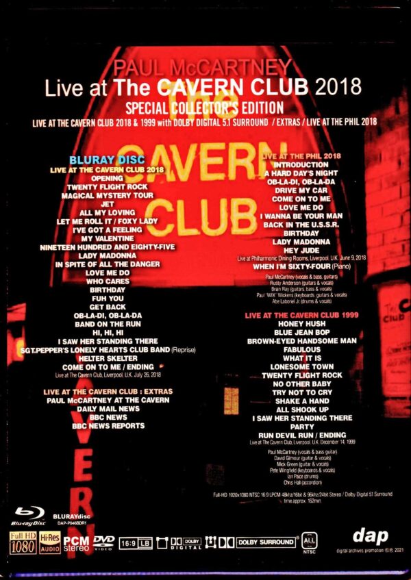 Paul McCartney/Sacred Cavern Club 2018 and more UK 2018 & more Blu-Ray Version - Image 2