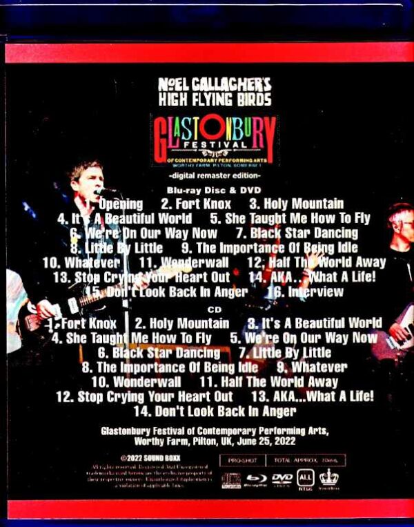 Noel Gallagher's High Flying Birds Noel Gallagher/England,UK 2022 V & S Digital Remaster Edition - Image 2