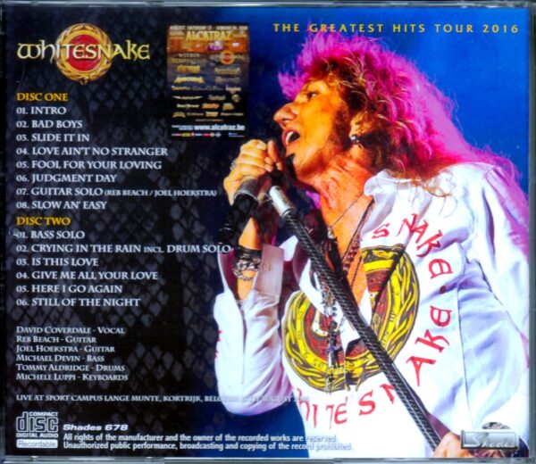 Whitesnake/Belgium 2016