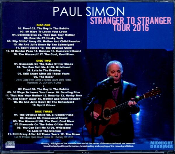 Paul Simon/Ok, USA 2016 & more - Image 2