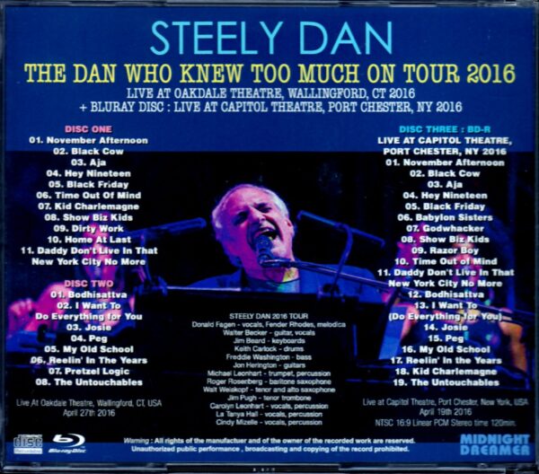 Steely Dan/Ct,USA 2016 & more - Image 2