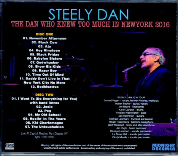 Steely Dan/Ny, USA 2016 - Image 2