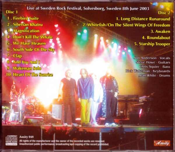 Yes/Sweden 2003 - Image 2