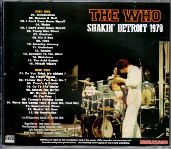 The Who/Michigan, USA 1970 - Image 2