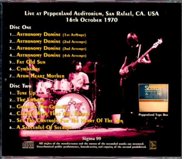 Pink Floyd/Ca, USA 10.16.1970 - Image 2