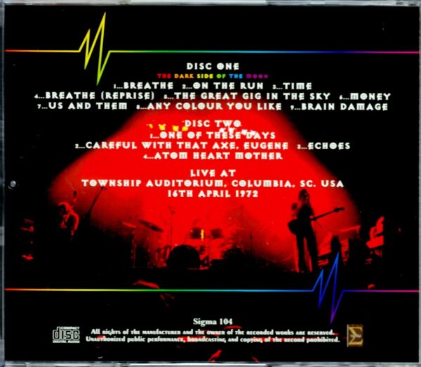 Pink Floyd/Sc,USA 4.16.1972 Upgrade - Image 2