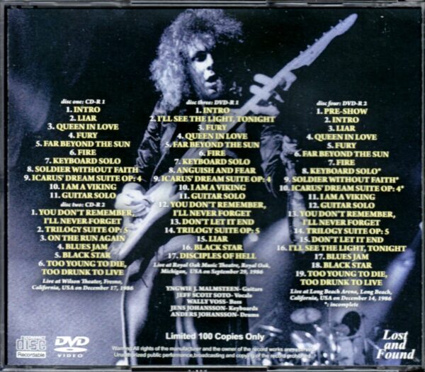 Yngwie J. Malmsteen/Ca, USA 1986 - Image 2