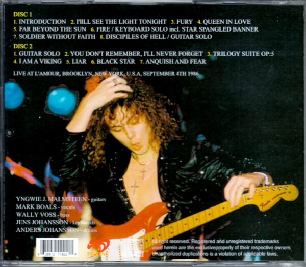 Yngwie J. Malmsteen/Ny, USA 1986 - Image 2