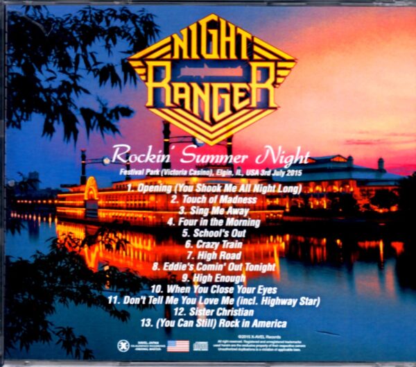 Night Ranger/Illinois,USA 2015 - Image 2