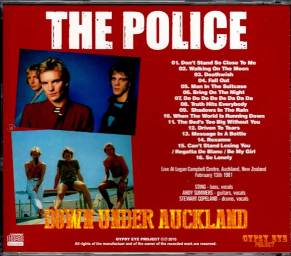 The Police/New Zealand 1981 - Image 2