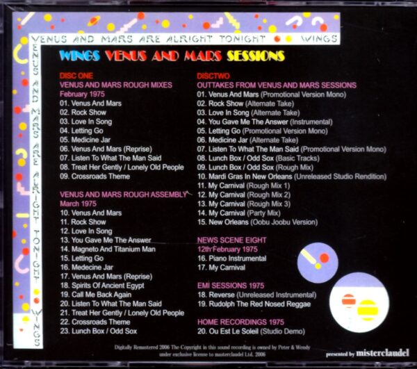 Paul McCartney/Venus and Mars Studio Sessions - Image 2