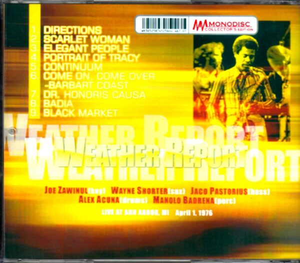 Weather Report/Michigan, USA 1976 - Image 2
