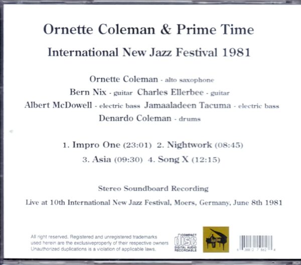 Ornette Coleman, Prime Time/Germany 1981 - Image 2