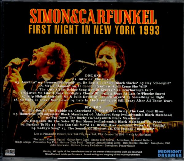 Simon & Garfunkel/New York, USA 1993 - Image 2