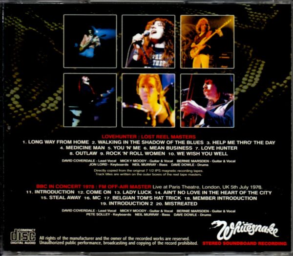 Whitesnake/Lovehunter Lost Reel Masters - Image 2