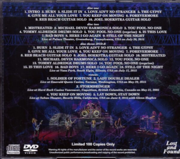 Whitesnake/Pennsylvania,USA 2015 & more - Image 2