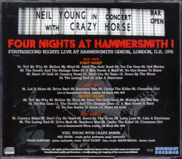 Neil Young/London,England 3.28・29.1976 - Image 2