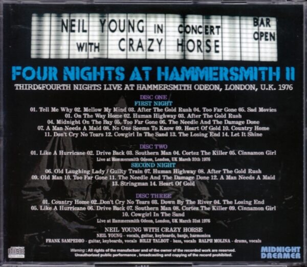Neil Young/London,England 3.30・31.1976 - Image 2