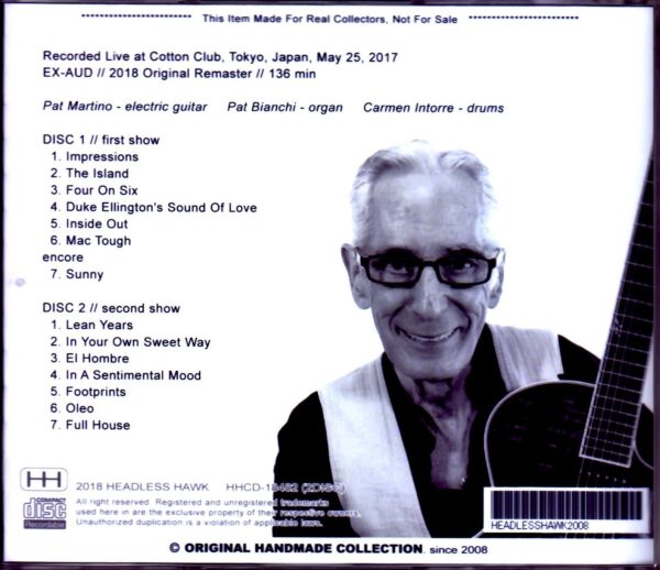 Pat Martino Trio/Tokyo,Japan 2017 - Image 2
