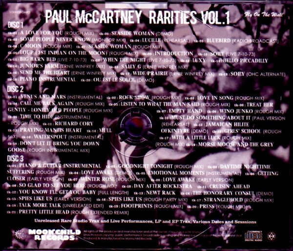 Paul McCartney/Unreleased Rare Studio Trax and Live Performances, LP and EP Trax, Various Dates and Sessions Vol.1 - Image 2