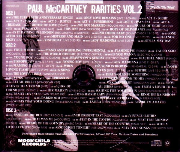 Paul McCartney/Unreleased Rare Studio Trax and Live Performances, LP and EP Trax, Various Dates and Sessions Vol.2 - Image 2