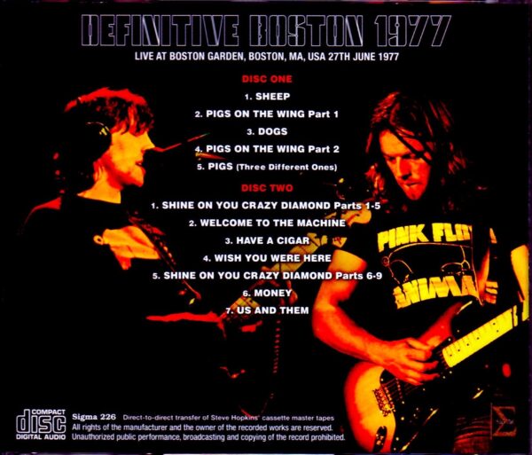 Pink Floyd/MA,USA 1977 Upgrade - Image 2