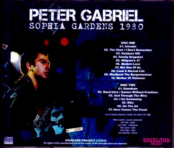 Peter Gabriel/UK 1980 - Image 2