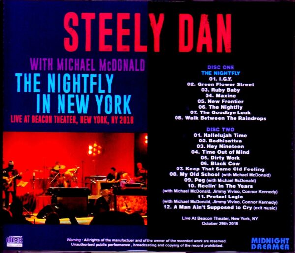 Steely Dan,Michael McDonald/NY,USA 2018 - Image 2