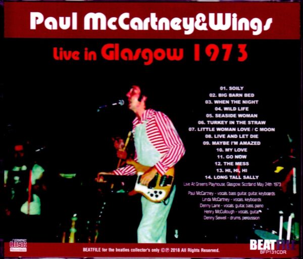 Paul McCartney,Wings/Scotland,UK 1973 Remastered - Image 2